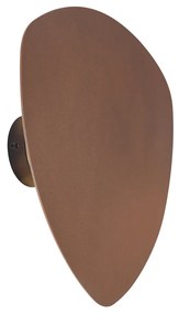 Dizajnové nástenné svietidlo bronzové organické 32 cm 2-svetlá - Pulley