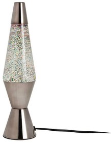 Stolná lampa Glitter strieborná 37cm