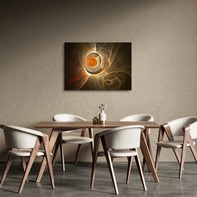 Sklenený obraz abstrakcie (70x50 cm)