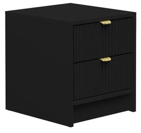 Nočný stolík Razimo 2SZ, Farby: Biely velvet