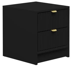 Nočný stolík Razimo 2SZ, Farby: Biely velvet