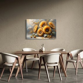 Obraz - Maľba slnečníc (90x60 cm)