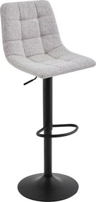 XXXLutz BAROVÁ STOLIČKA, čierna, taupe - Barový nábytok - 001836000113