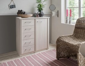 Skrinka so zásuvkami Luxor 93 cm, smrekovec polárny