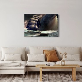 Obraz - Loď medzi útesmi (90x60 cm)