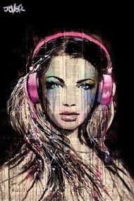 Plagát, Obraz - Loui Jover - DJ Girl, (61 x 91.5 cm)