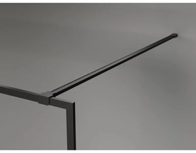 Mexen Kioto-F, sprchová zástena s rámom 60 x 202 cm, 8 mm číre sklo, čierny profil, 800-060-104-70-00