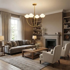 Toolight Toolight, stropné svietidlo 4xG9 APP1200-CP, zlatá-biela, OSW-04590