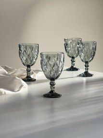 Sada štyroch pohárov LUNO grafitové 748233 340 ml (4 ks)