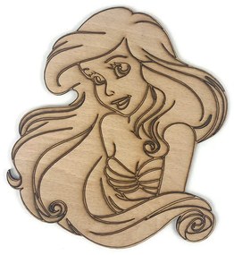 Veselá Stena Drevené vyfarbovacie postavičky Malá morská víla