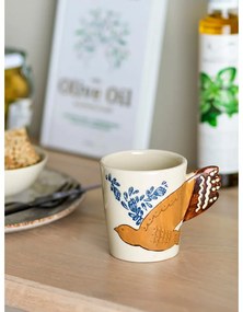 Krémovobiely kameninový hrnček 260 ml Hezha – Bloomingville Mini