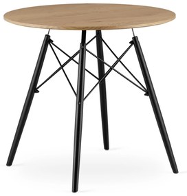 PreHouse Okrúhly stôl TODI 80cm - dub