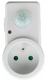 ECOLIGHT LED pohybový a súmrakový senzor do zásuvky - biela