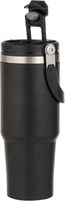 Čierna cestovná fľaša z nehrdzavejúcej ocele 1 l Eco – Ladelle