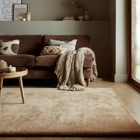 Flair Rugs, Kusový koberec Faroe Faux Fur Natural, 160x230, hnedá, obývacia izba