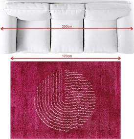 Koberec Royal deep magenta/cream 120x170cm