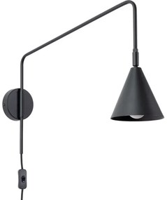 Sollux SL.1697 - Nástenná lampa NOX 1xE14/10W/230V čierna