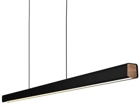 Toolight, LED stropné svietidlo 100 cm 15W APP1448-CP, čierna matná, OSW-03900