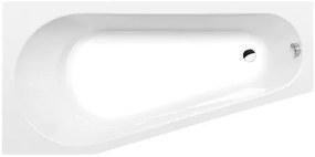 Polysan Projekta asymetrická vaňa 160x80 cm akrylát ľavá 20111