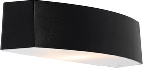 Moderné vonkajšie nástenné svietidlo čierne IP44 - Bojan