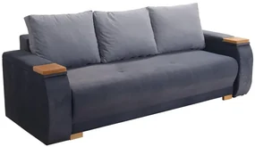 Pohovka Nike, tm. sivá (AN 6550/pol. 6548/natura)