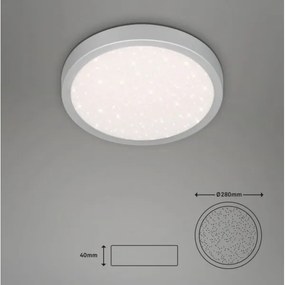 Briloner 3048-014 - LED Stropné svietidlo RUNA LED/18W/230V strieborná