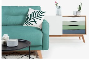 Tyrkysovomodrá rozkladacia pohovka Bonami Selection Pop