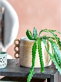 Kameninový ručne maľovaný obal na kvetináč ø 15 cm Souri – Bloomingville