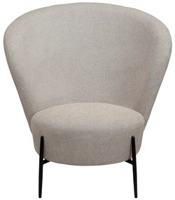 ORBIT ČALÚNENÉ LOUNGE KRESLO cashmere bouclé/black