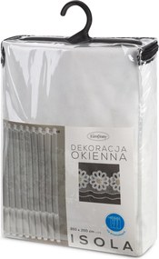 ZÁCLONA NA KRÚŽKOCH ISOLA 350X250 CM BIELA
