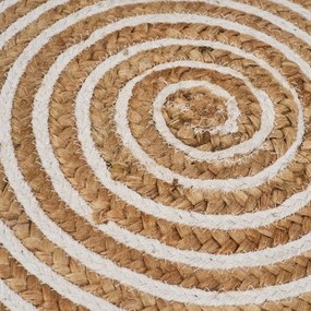 Jutový okrúhly koberec v prírodnej farbe ø 100 cm Natur – Casa Selección