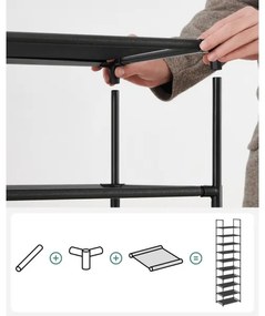 Botník ALVORO čierny