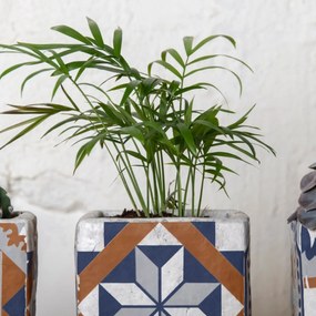 Betónový kvetináč Azulejos 11 cm