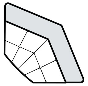 PROXIMA.store - Rohová časť II UMBRIA TYP ROHU: Pravý, SKUPINA LÁTOK: Skupina 2