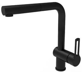 Paffoni Ringo drezová batéria s vyťahovacou sprškou čierna RIN185NO