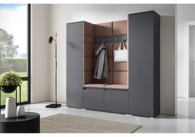 Predsieňová stena AMI 31 Bez zrkadla Grafit Kakao