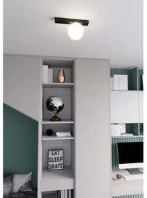 Stropné svietidlo FIT 1xE14/10W/230V čierna/biela