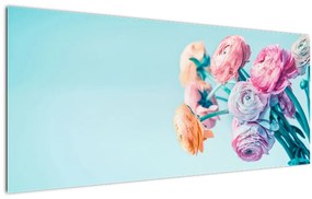Obraz - Kvety vo váze (120x50 cm)