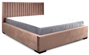 Čalúnená posteľ 180x200 cm Veggie (hnedá). Vlastná spoľahlivá doprava až k Vám domov. 1041792