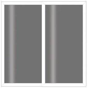 Dvere posuvné plastové 180 x 200 cm