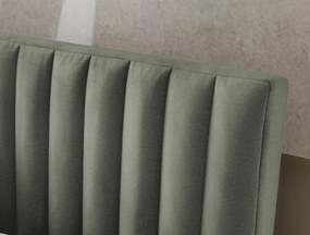 Posteľ Joy 160x200 cm, olivovo zelená látka