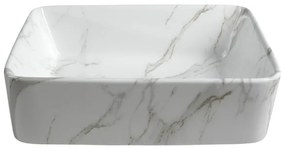 Sapho - Umývadlo na dosku DALMA 47,5x37,5 cm keramika/Carrara