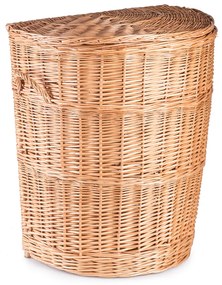 Kôš na bielizeň prútený polkruhový Kleding III.š. 44 x hl. 36 x v. 58(cm