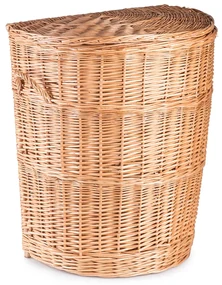 Kôš na bielizeň prútený polkruhový Kleding III.š. 56 x hl. 45 x v. 60(cm