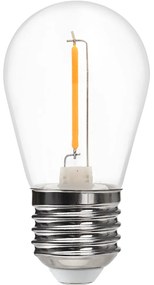 Dekoračná LED žiarovka E27 teplá 2700k 1w 59 lm plastová