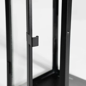 Dekoratívna lucerna 49 cm čierna