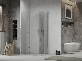 Mexen Lima DUO sprchovací kút 80x70 cm, priehľadný, chróm, 856-080-070-02-00