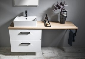 Aqualine Sapho, VEGA pracovná doska 125x45cm, dub platin