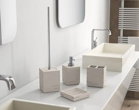 Gedy Gedy, QUADROTTO WC kefa na postavenie, tortora, QU3366