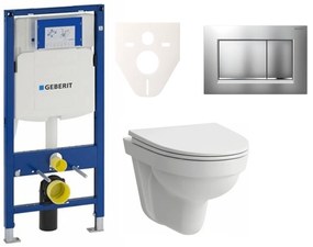 Cenovo zvýhodnený závesný WC set Geberit do ľahkých stien / predstenová montáž + WC Laufen Laufen Pro Nordic SIKOGES3H7
